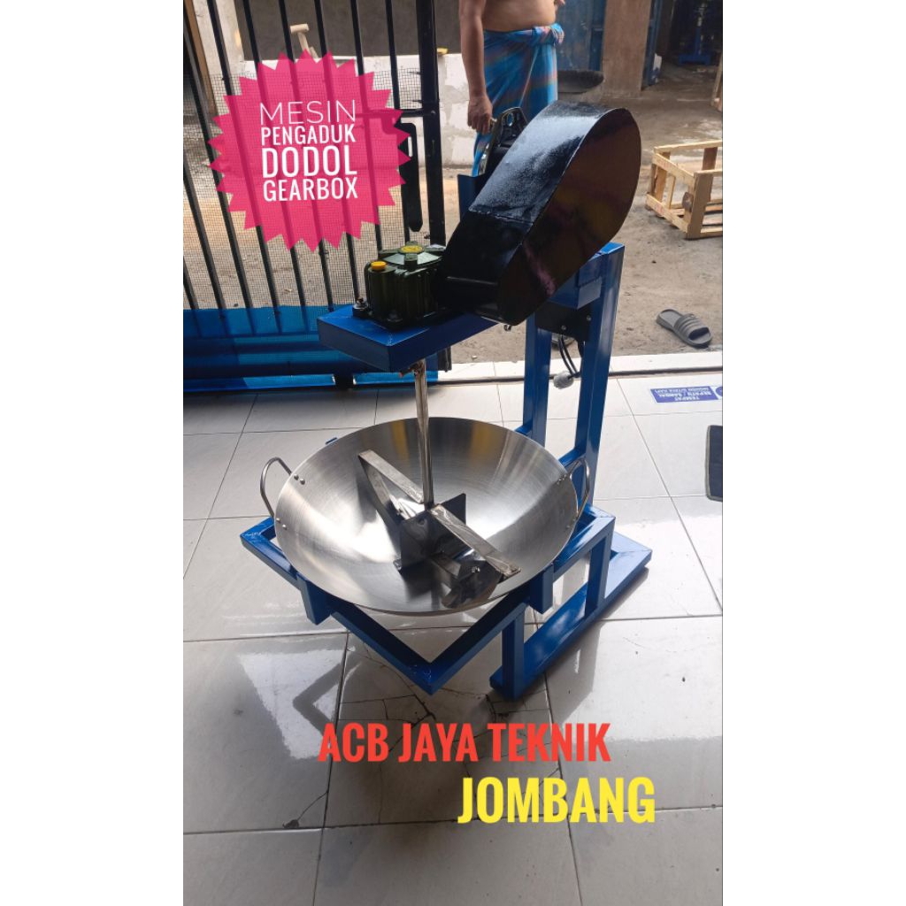 Mesin Pengaduk Dodol / Pengaduk Bumbu / Mesin Pengaduk Abon Gearbox