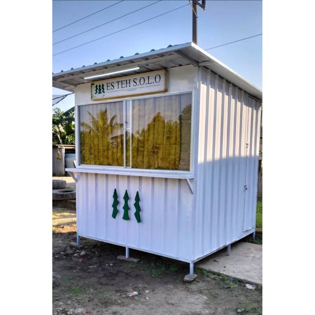 booth semi container