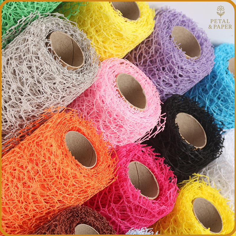 

Kertas Jaring Jala Buket Bunga Korean Jaring Spider Roll Mesh Polynet Flower Wrapping Paper Korean R10
