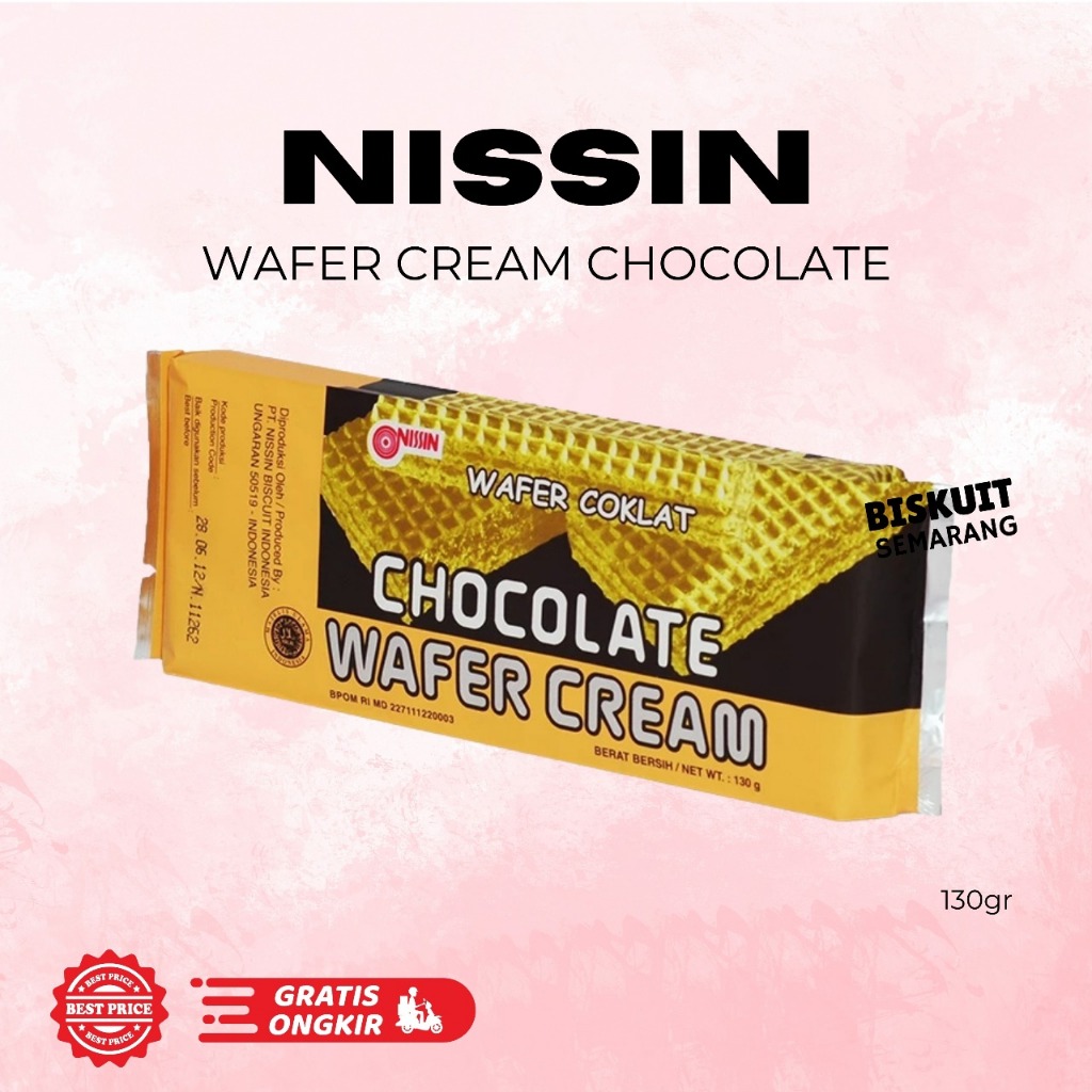 

Wafer Chocolate Cream 130gr Nissin Wafer Coklat