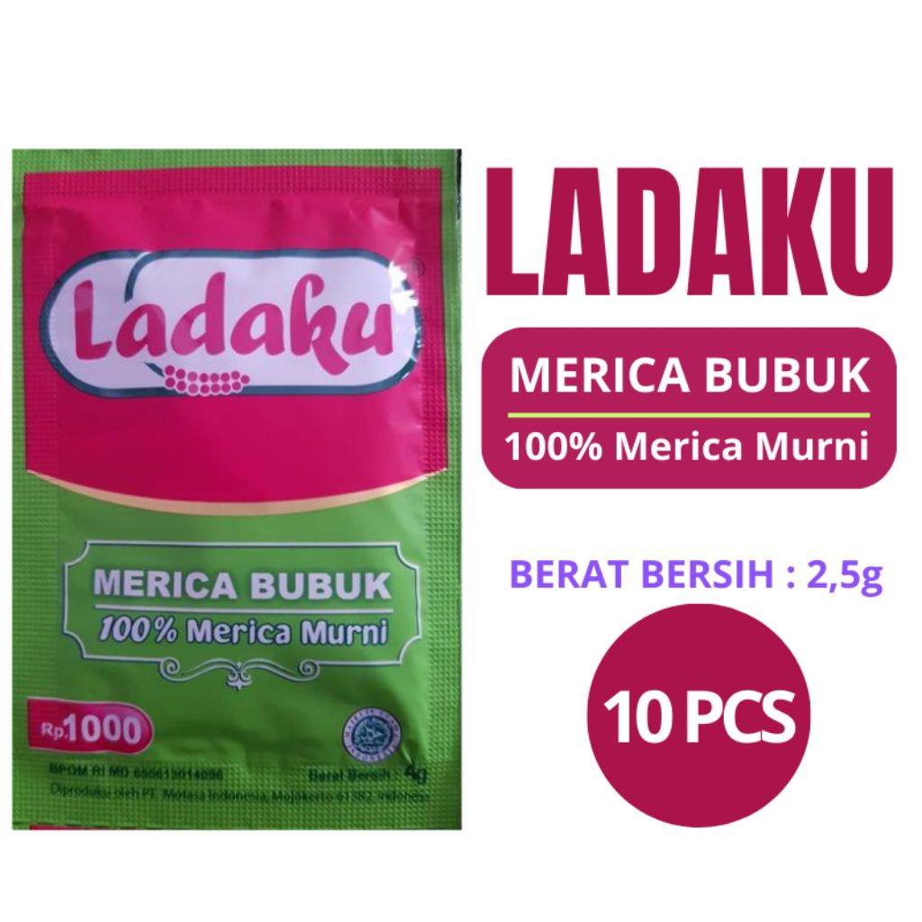 

Ladaku Merica Bubuk 100% Merica Murni (10 pcs)