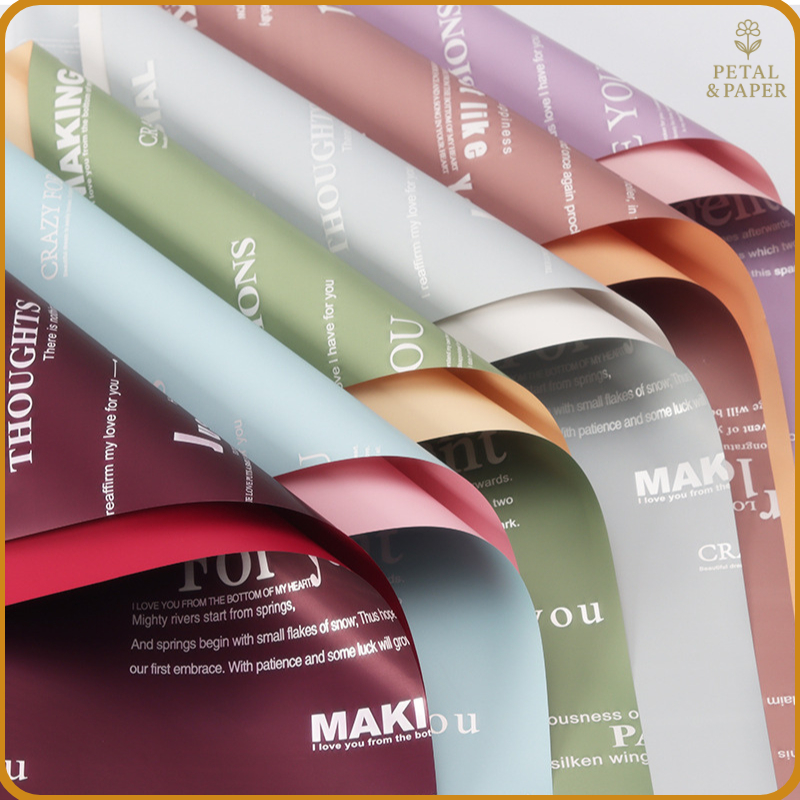 

Flower Wrapping Cellophane Paper Kertas Buket Bunga Bouquet Florist Lembaran KB6082