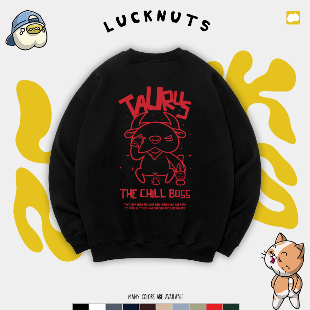 Lucknuts Crewneck TAURUS ZODIAC