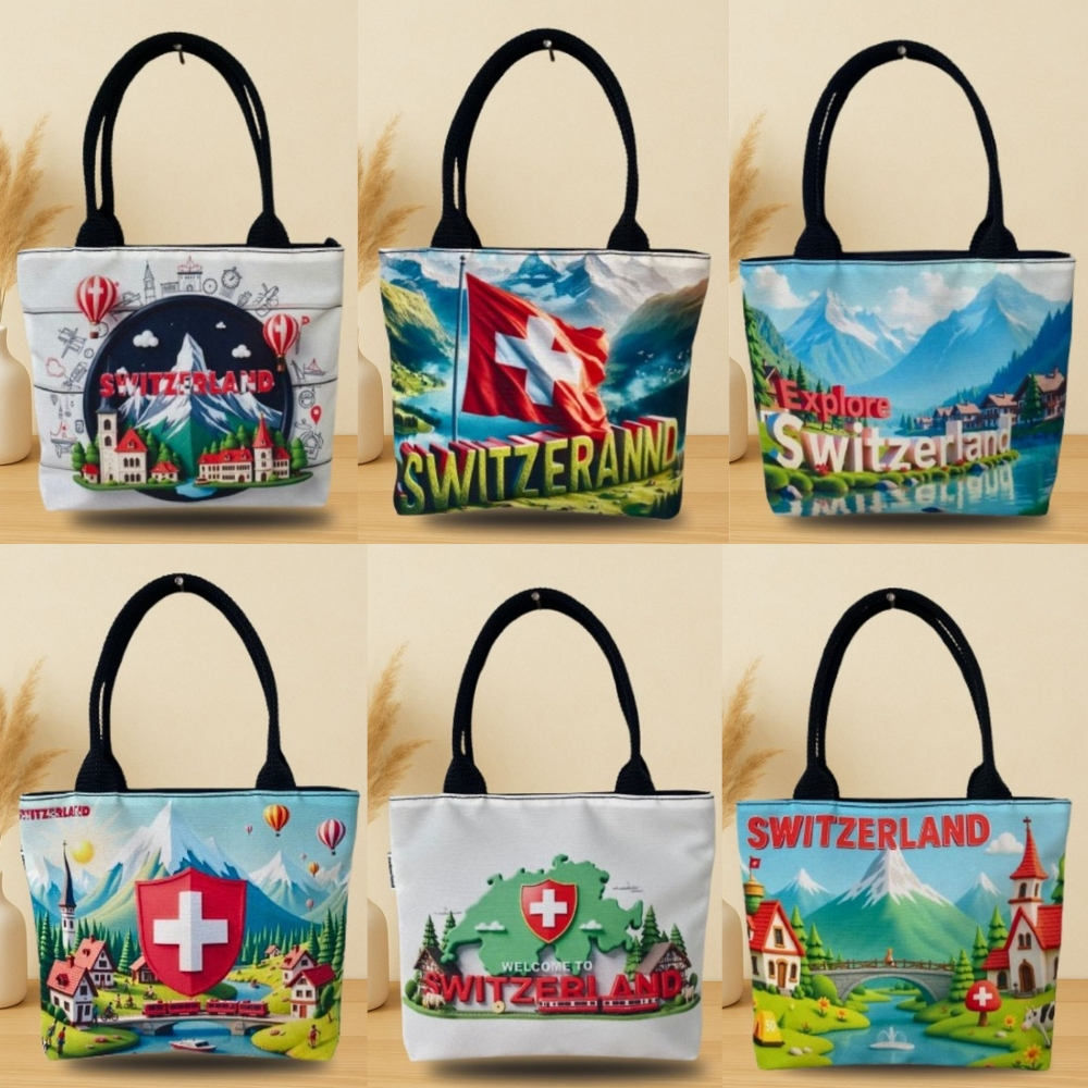 [Mini] Tas Souvenir Tote Bag - Top Handle Wanita Swiss