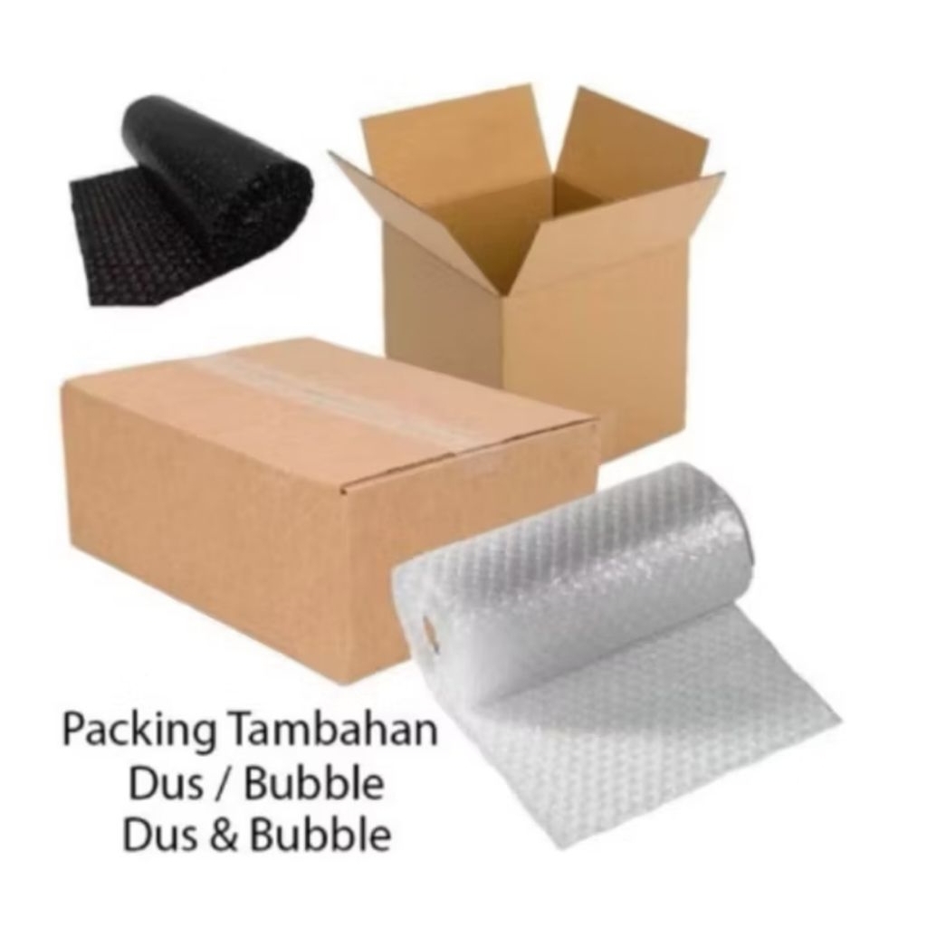 

Ekstra bubble wrap / Tambahan bubble wrap untuk packing lebih aman