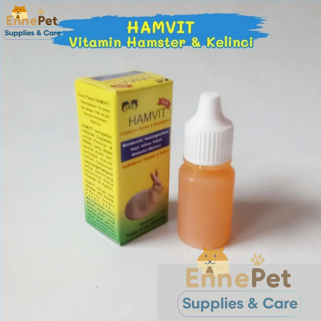 Hamvit Vitamin untuk Hamster dan Kelinci Vitamin Penggemuk Hamster Penambah Nafsu Makan
