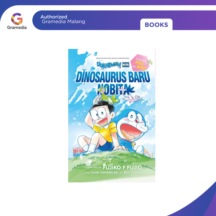 Gramedia Malang - KOMIK DORAEMON MOVIE: DINOSAURUS BARU NOBITA SI KEMBAR KYU DAN MYU