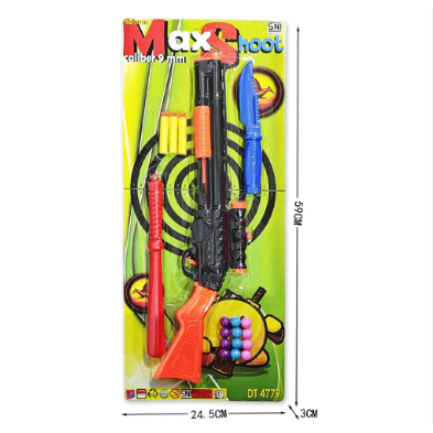 MAINAN ANAK PISTOL MAX SHOOT TERDAPAT PELURU BULAT DAN PELURU NERF , BER SNI DAN TERBARU