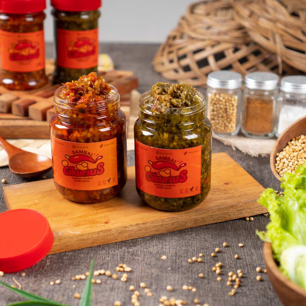 

Cikurius – Paket Duo Hemat Sambal Merah & Hijau | Fresh Homemade, Pedas Nikmat, Tanpa Pengawet – 2 Botol @100gr