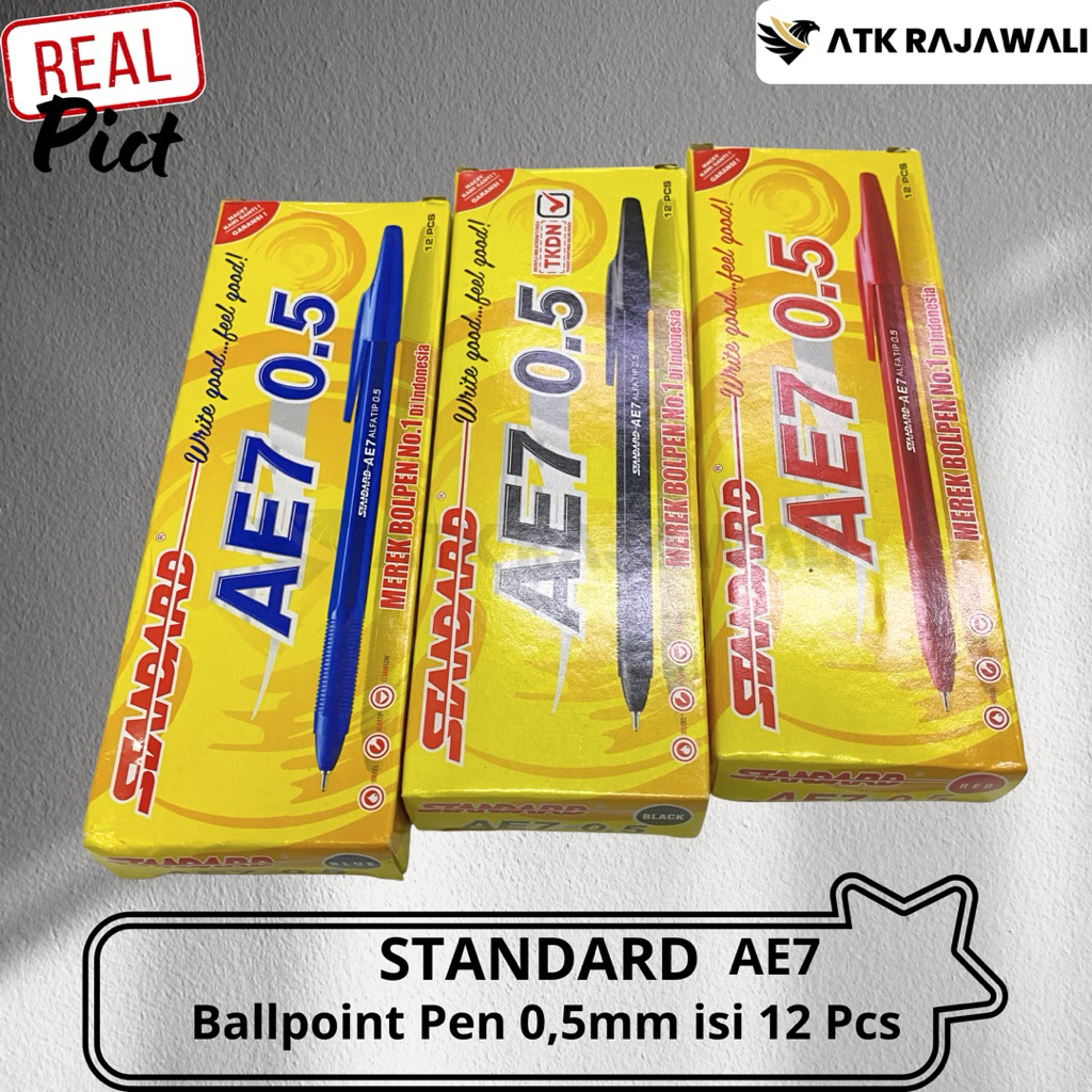

Pulpen Standard Ballpen AE-7 0,5mm (12 Pcs)