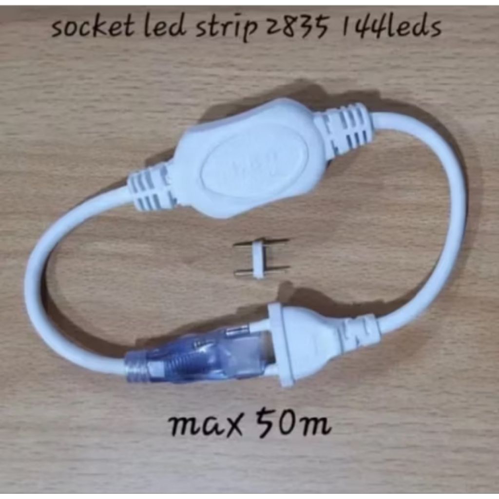 soket led strip 2835 144 led 144led soket led selang 2835 144 led + jarum