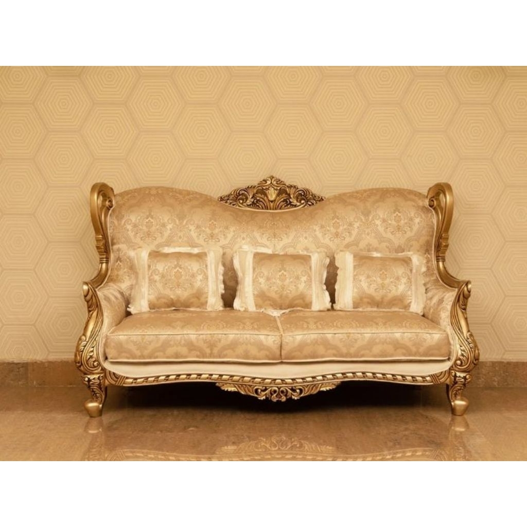 Sofa Ukir Kayu Jati / Kursi Sofa Tamu Kayu Jati Mewah