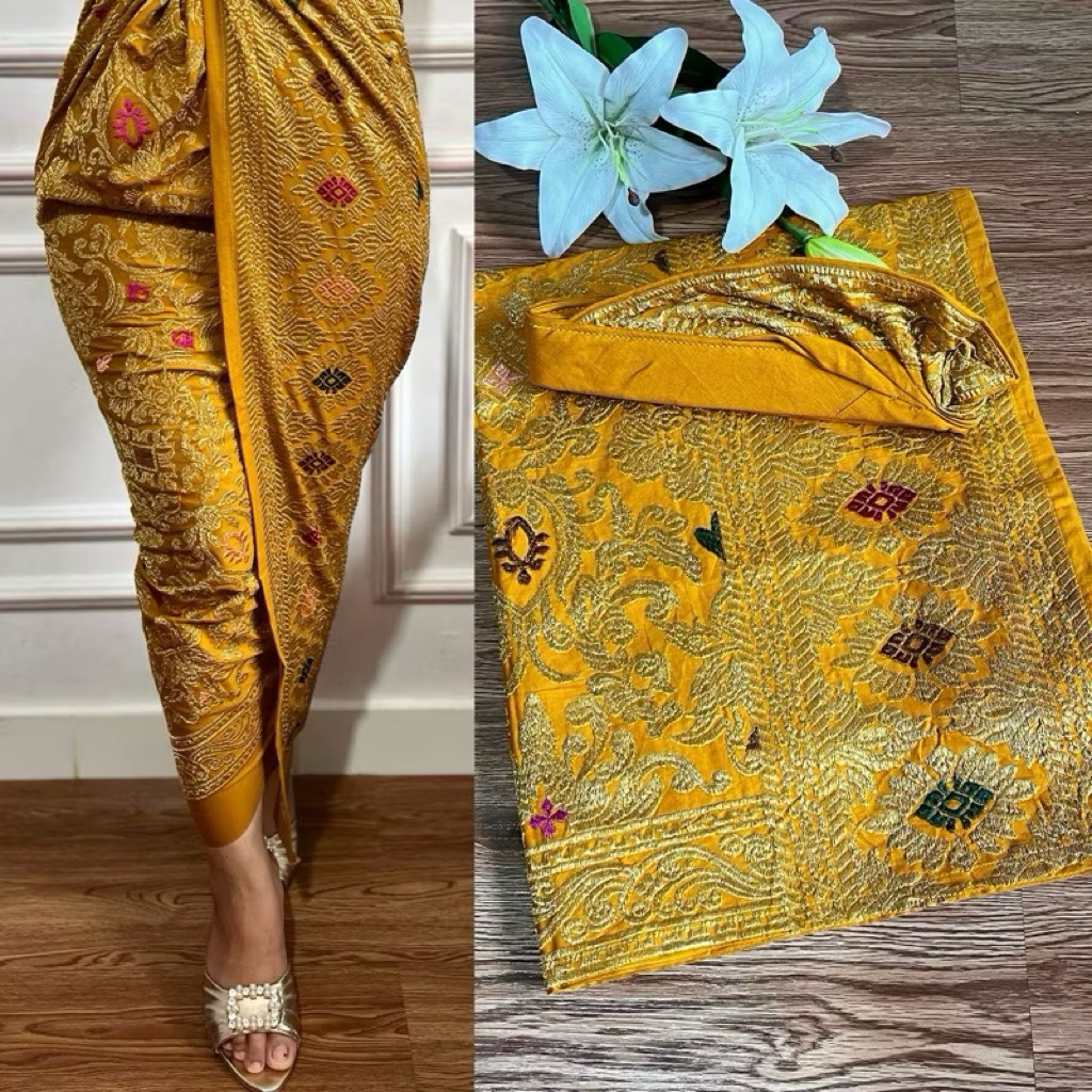 set couple bordir ( kamen +saput&udeng)