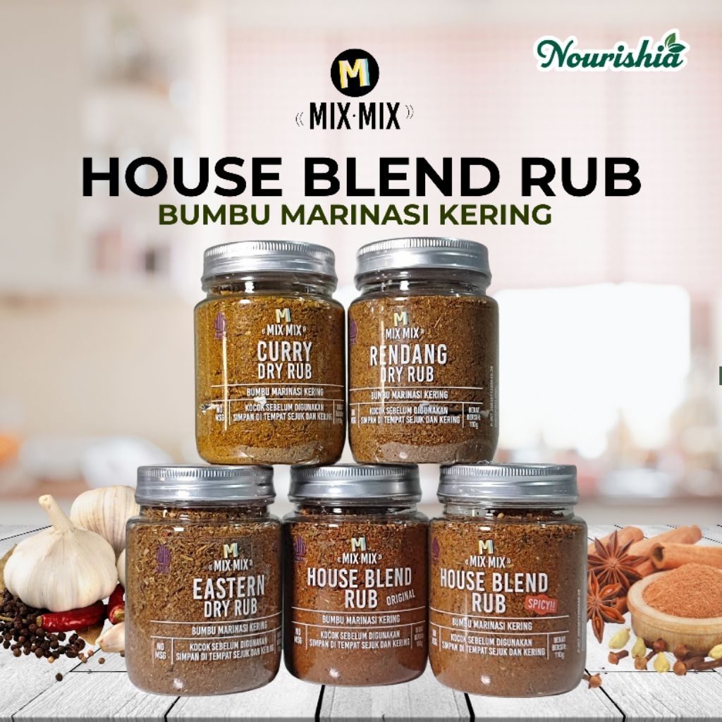 

Bumbu Marinasi Serba Guna Rendah Lemak - MIX MIX / House Blend Rub Spices Cajun Seasoning BBQ Grill 110 GRAM