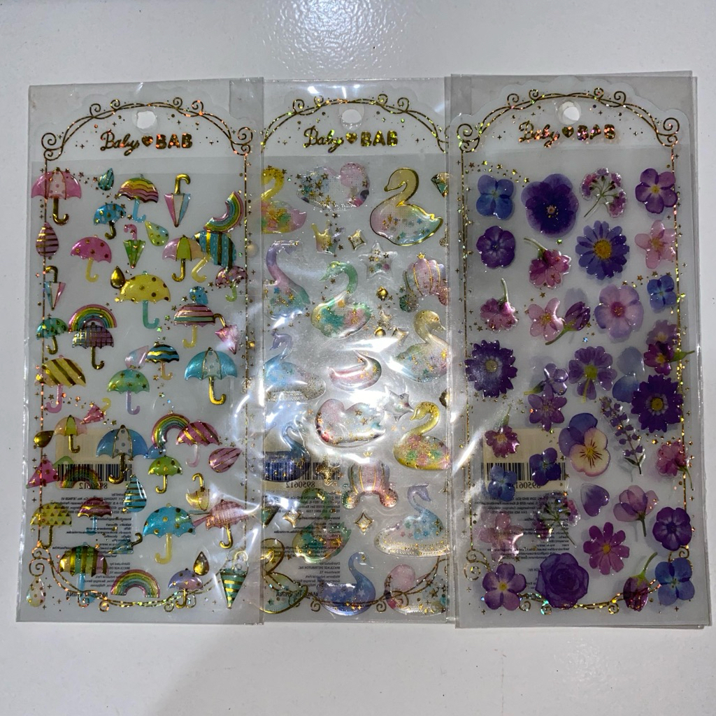 

Sticker flower bunga rain flamingo (SEALED)