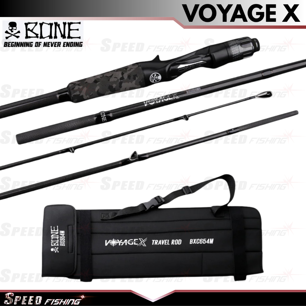 Joran Pancing Bone Voyage X Travel Rod Spinning Baitcasting