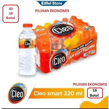 

Cleo Botol Smart 16x220ml | Cleo 1 krat isi 16 botol (CLEO 220 ML MURAH) EIFFEL STORE