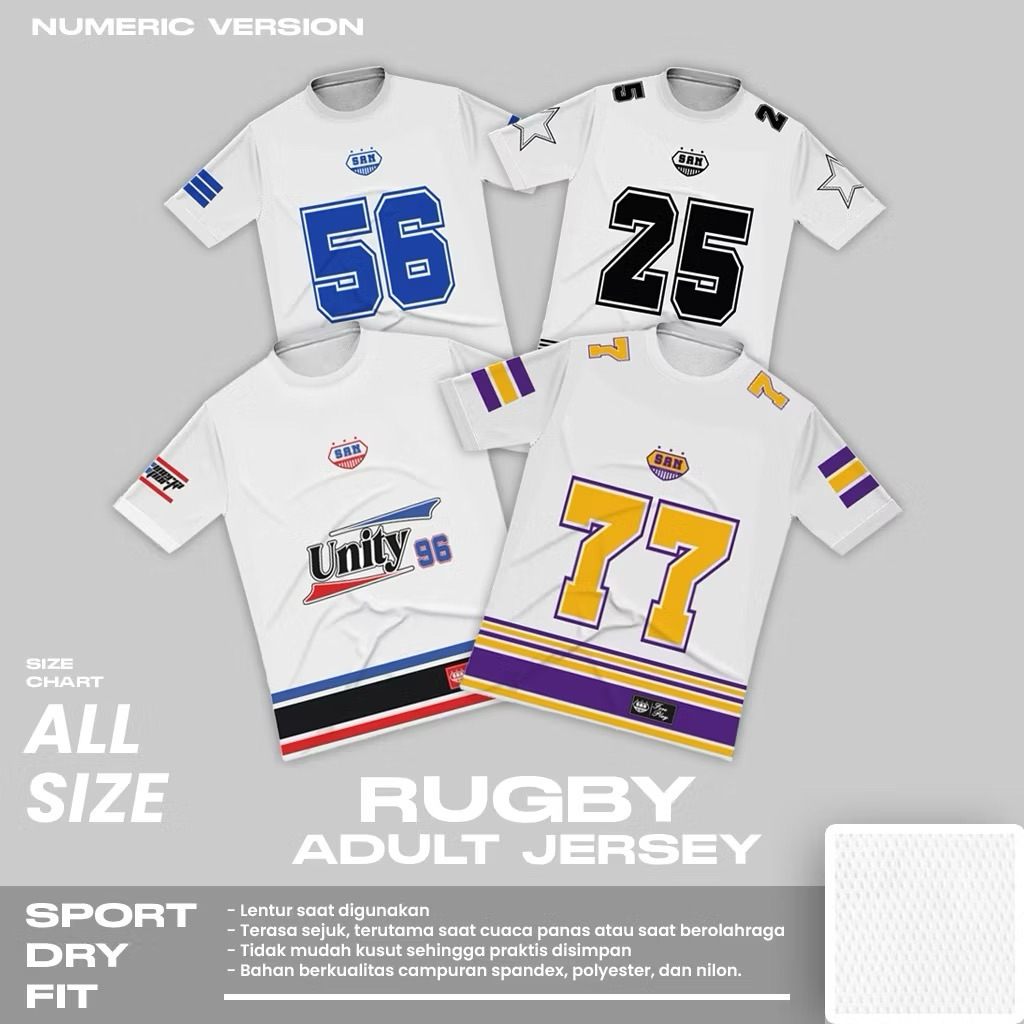 Kaos Jersey Baseball Number dryfit Milano distro kaos jersey cewek cowok