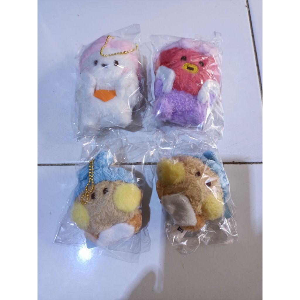[Readystock] Official BT21 Monopoly Bathtime Keyring RJ Shooky Tata