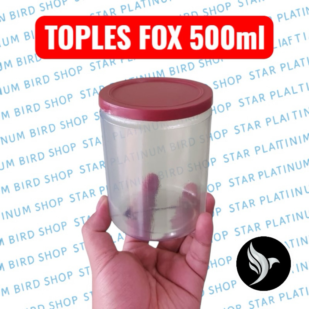 TOPLES FOX 500 ML. TOPLES PLASTIK TUTUP MERAH