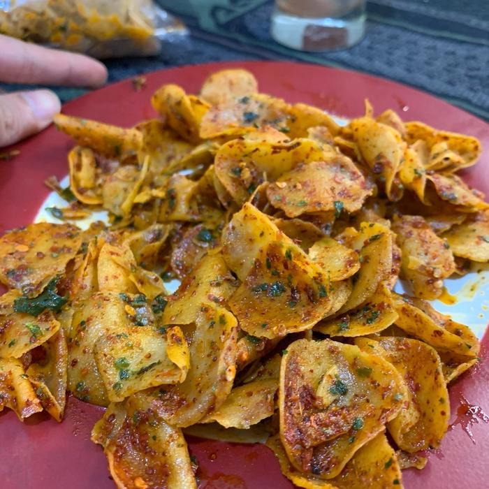 

MORING CIMOL KERING / Moring Pedas / Cimol Kering / Keripik Moring- bumbu jeruk & gurih Cemilan