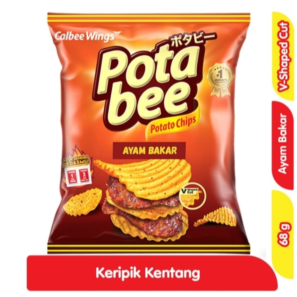 

Potabee Keripik Kentang Ayam Bakar 68 g