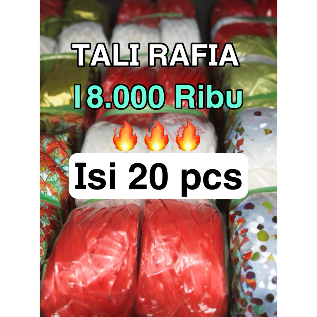 

Tali Rafia isi 20 pcs yang eceran 2000an