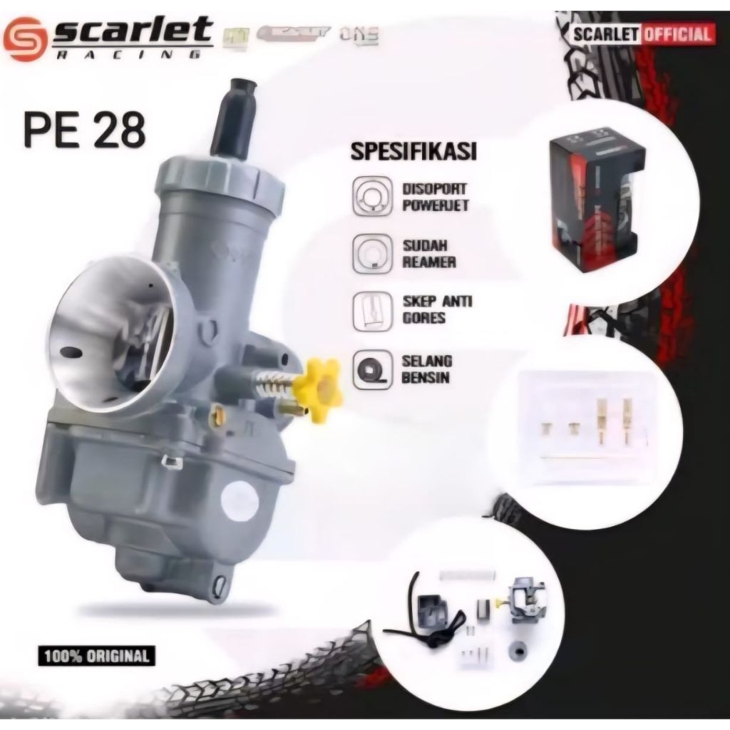 KARBURATOR CARBURATOR PE28 PE 28 SCARLET