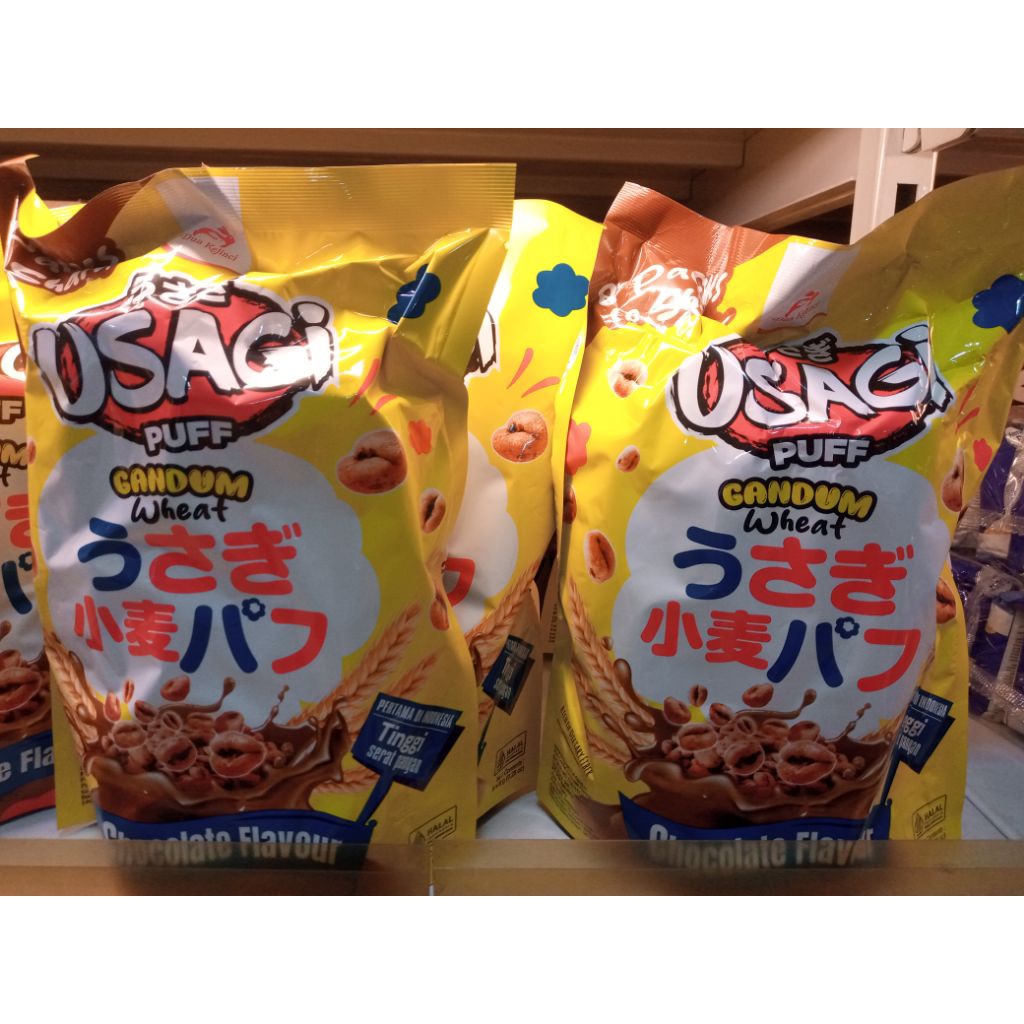 Usagi Puff Chocolate Coklat 80 gram Dua Kelinci