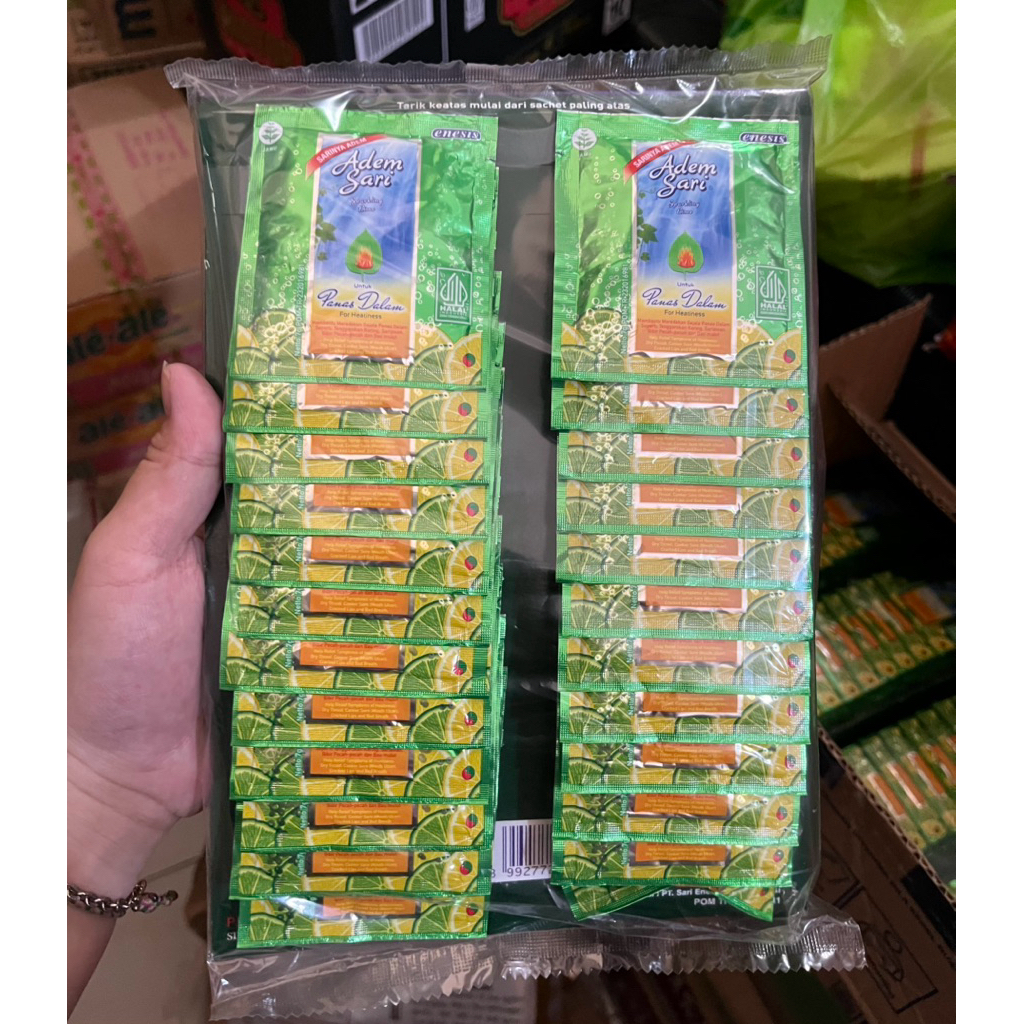 

Adem sari pack (isi 24pcs)