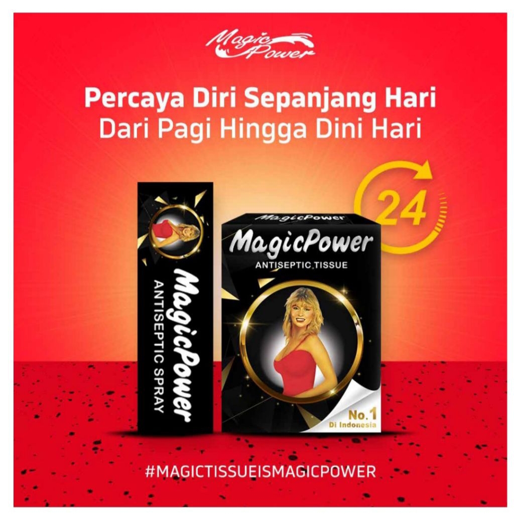 Paket Magic Power Spray + Magic Power Hitam tisu