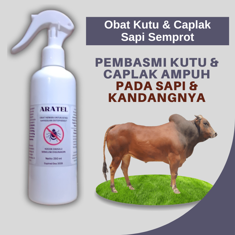 Obat Kutu Sapi Pembasmi Caplak Dan Lalat Ampuh Semprot Kemasan 250ml