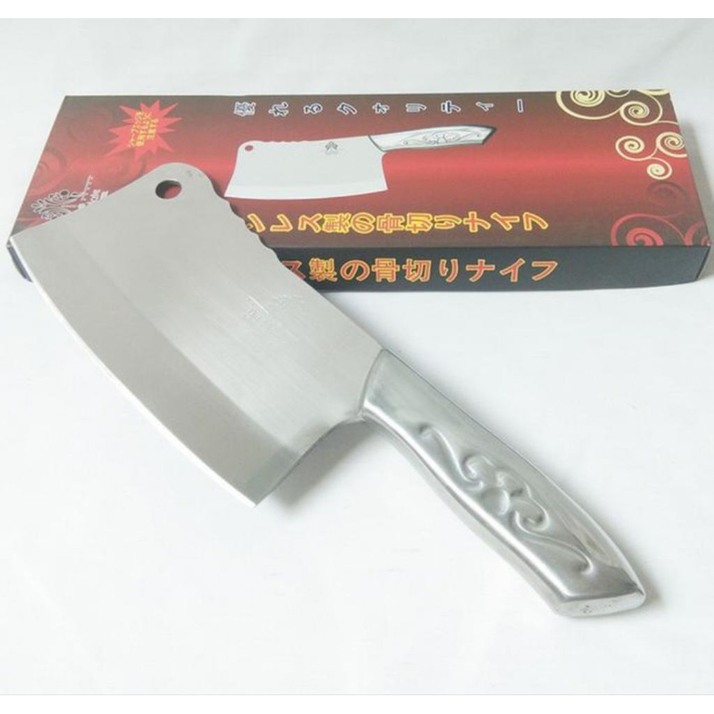 Golok Daging Stainless Steel / Pisau Iris Tajam / Golok dapur