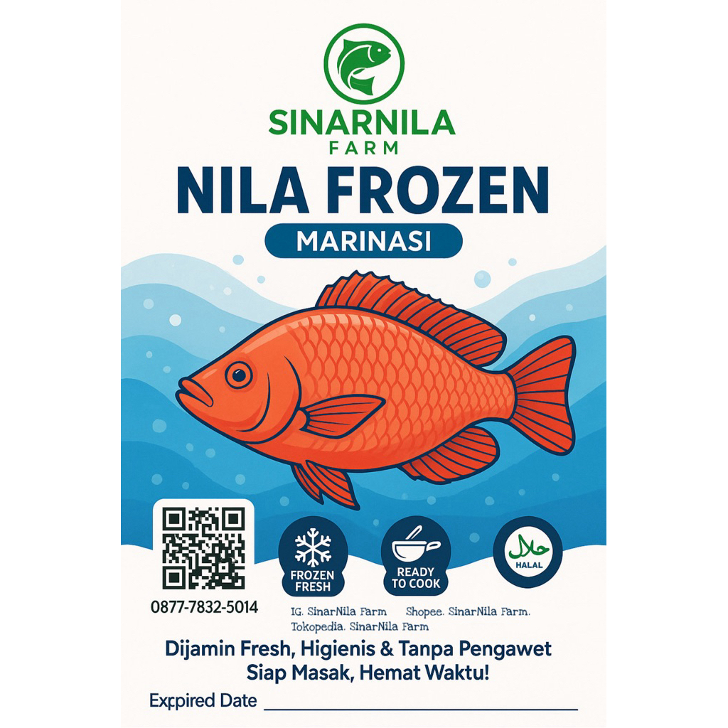 

Ikan nila marinasi frozen up 500gr