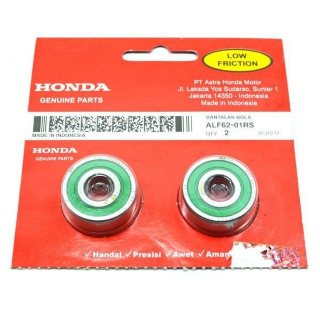 Laher / Bearing Roda Depan Set 6201rs Honda Vario,Beat Esp,Revo,Supra,Blade ALF6201RS