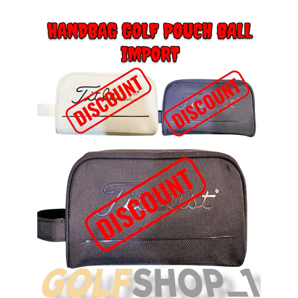 Tas Bola Golf Pouch Ball Golf Import - Hand Bag Ball Golf