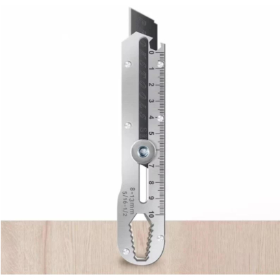 

SERBAGUNA Cutter Pisau Penggaris Multifungsi 9 IN 1 Alat Kantor