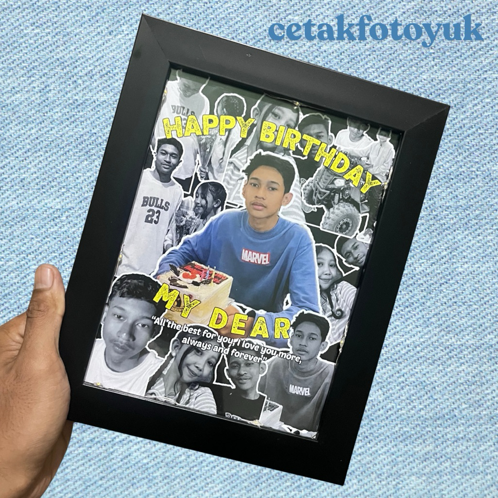 Bingkai Kado Ultah Hadiah Ulang tahun Cowo Cewek Gift Anniversary Pernikahan Wisuda Kado Bestie