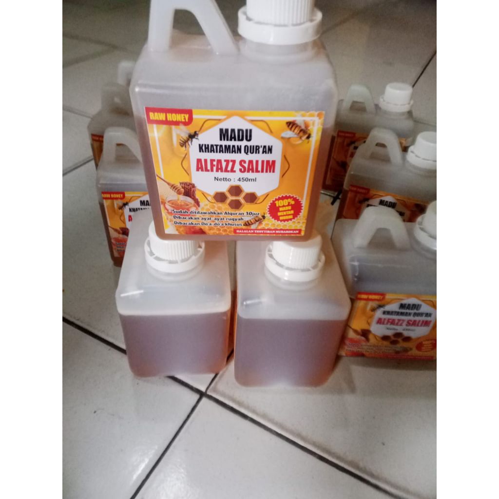 

MADU KHATAMAN QUR'AN ALFAZZ SALIM_MURNI 100%RAW HONEY _450ml.