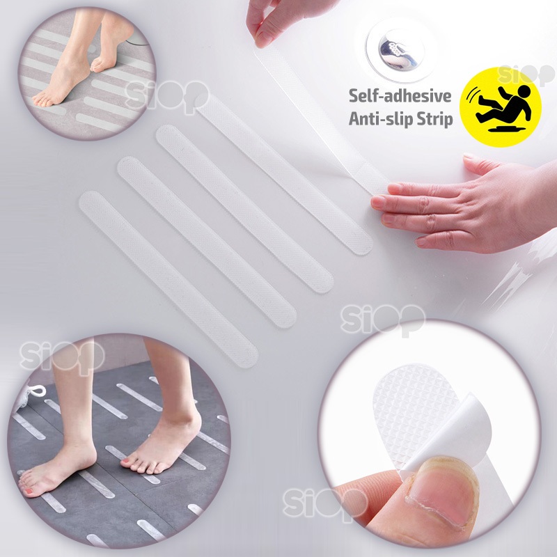 Stiker Anti Slip Anti Licin isi 5pcs Tempel Lantai Keramik Kamar Mandi Toilet Dapur