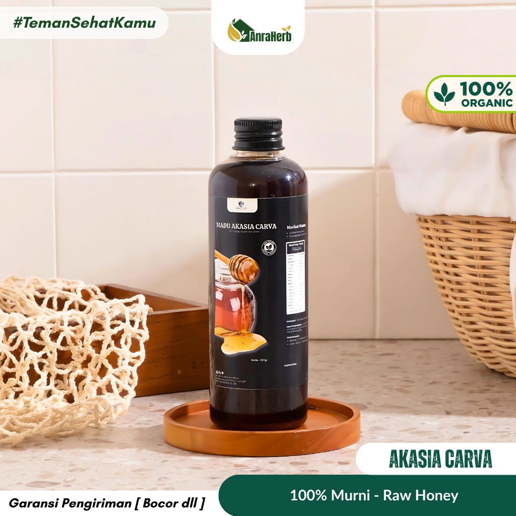 

AnraHerb Madu Akasia 350gr Murni | Dukung Imun Energi Alami dan Kesehatan Jantung