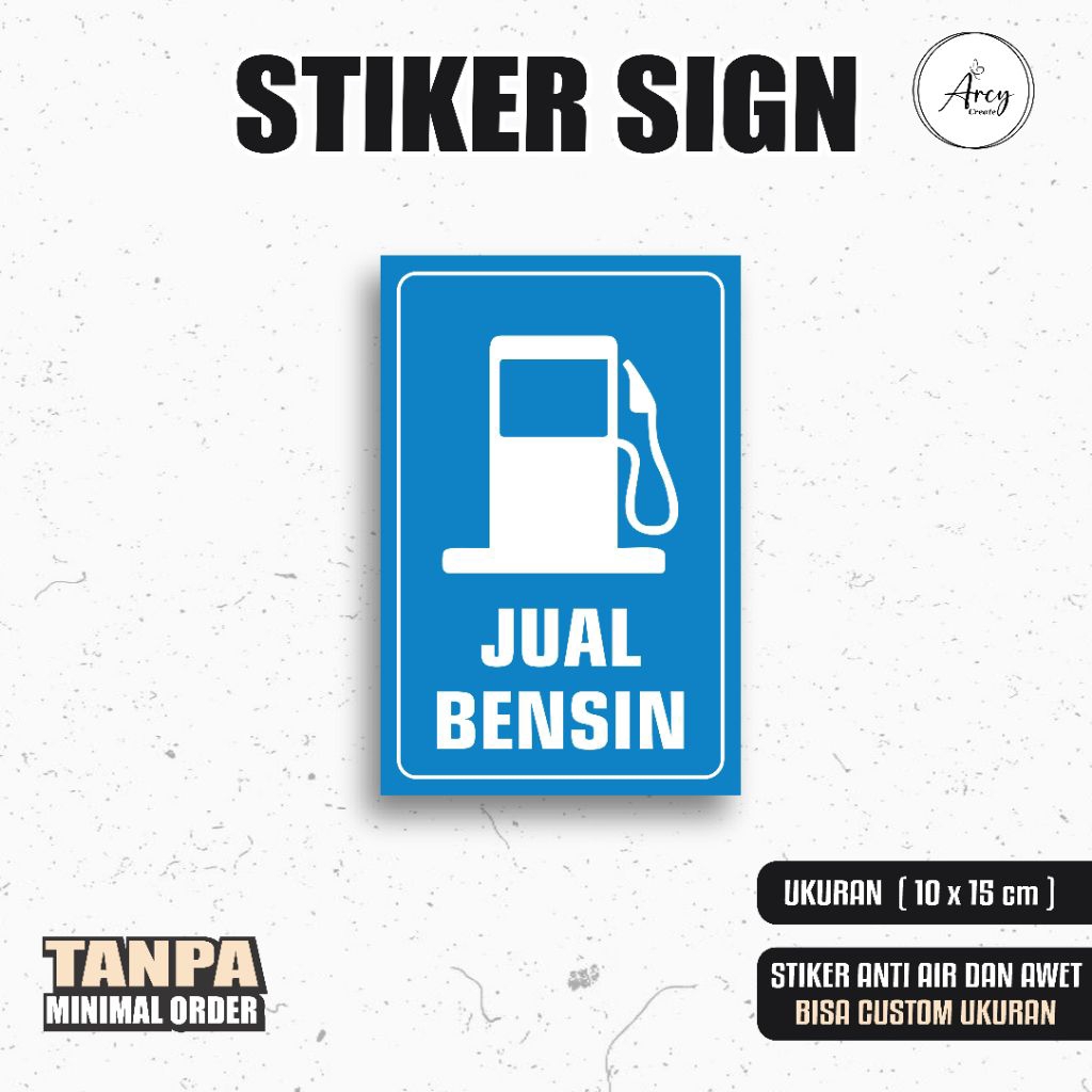 

Stiker Jual Bensin