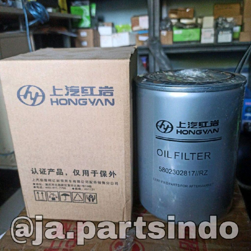Engine Oil Filter Iveco Hongyan 5802302817 Suku Cadang Truck Iveco Howo