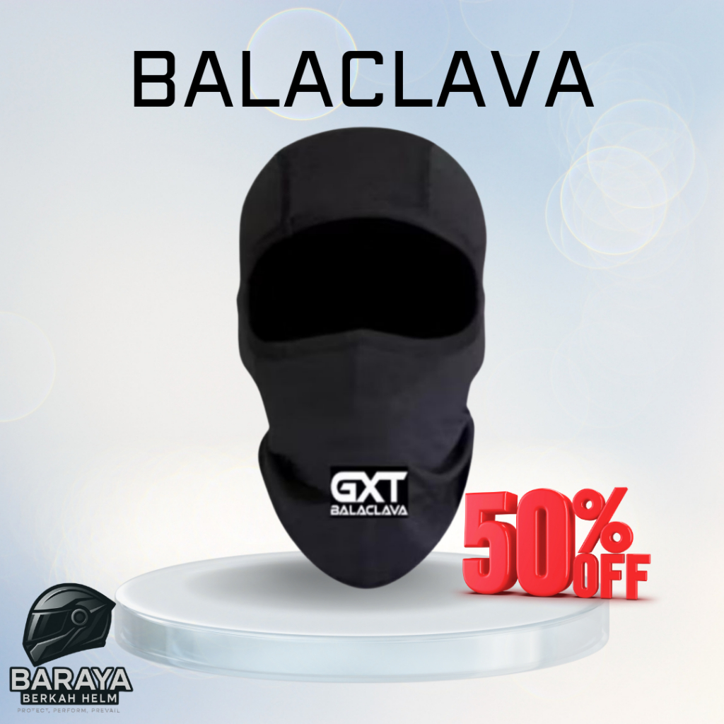 Masker Ninja Balaclava Buff All Size GXT Multifungsi, GearXpert Masker Motor Balaclava Buff All Size