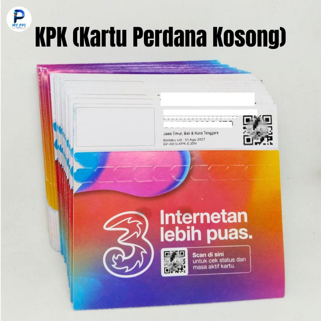 Kartu Perdana Kosong (KPK) Tri. BACA DESKRIPSI DULU 