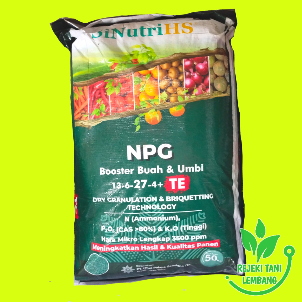 NPG BOOSTER 13-6-27-4+TE ISI 50 KG SINUTRI HS PUPUK BOOSTER BUAH & UMBI