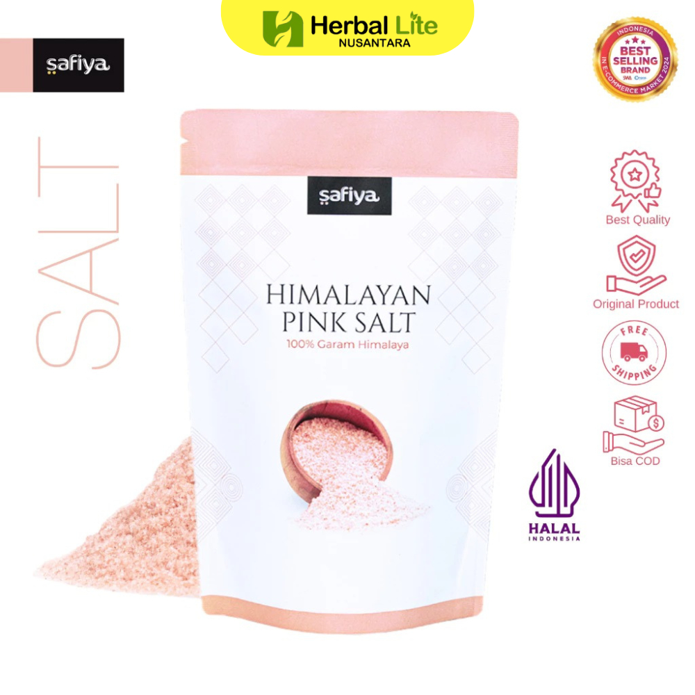 

Safia Garam Himalaya 500gr Pink Himalayan Salt Original Premium / Garam Himilaya Original Premium