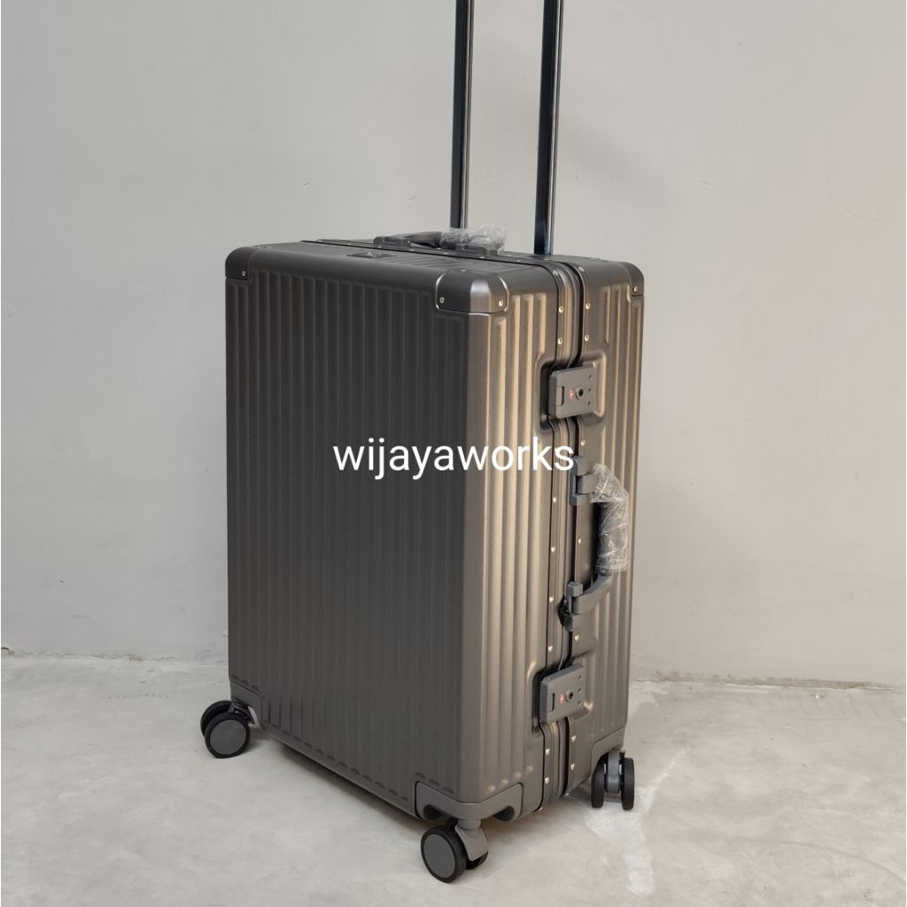 KOPER PREMIUM SEMI ALUMINIUM 24 INCHI NON ZIPPER TANPA RESLETING