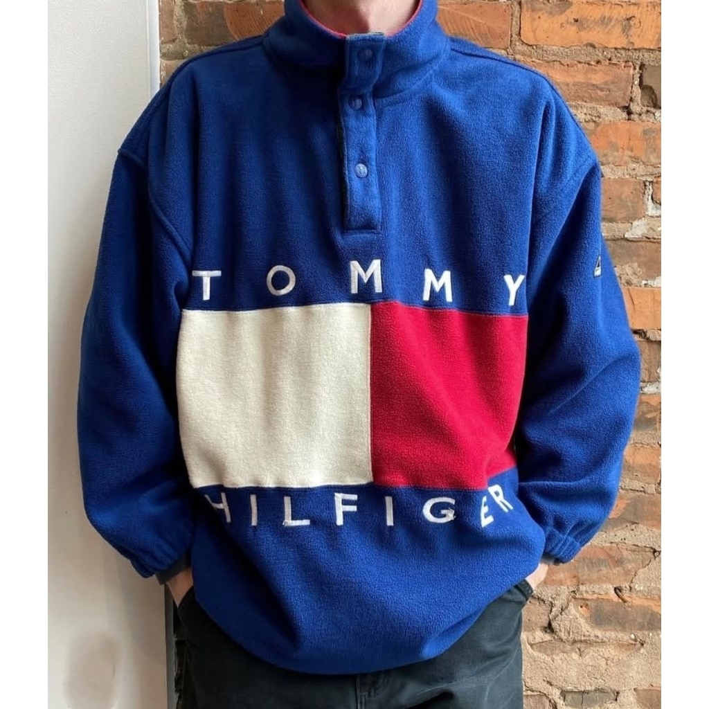 Vintage Rare Item 90's Tommy Hilfiger Big Logo 100% Authentic Original | Limited Edition Vintage Rar