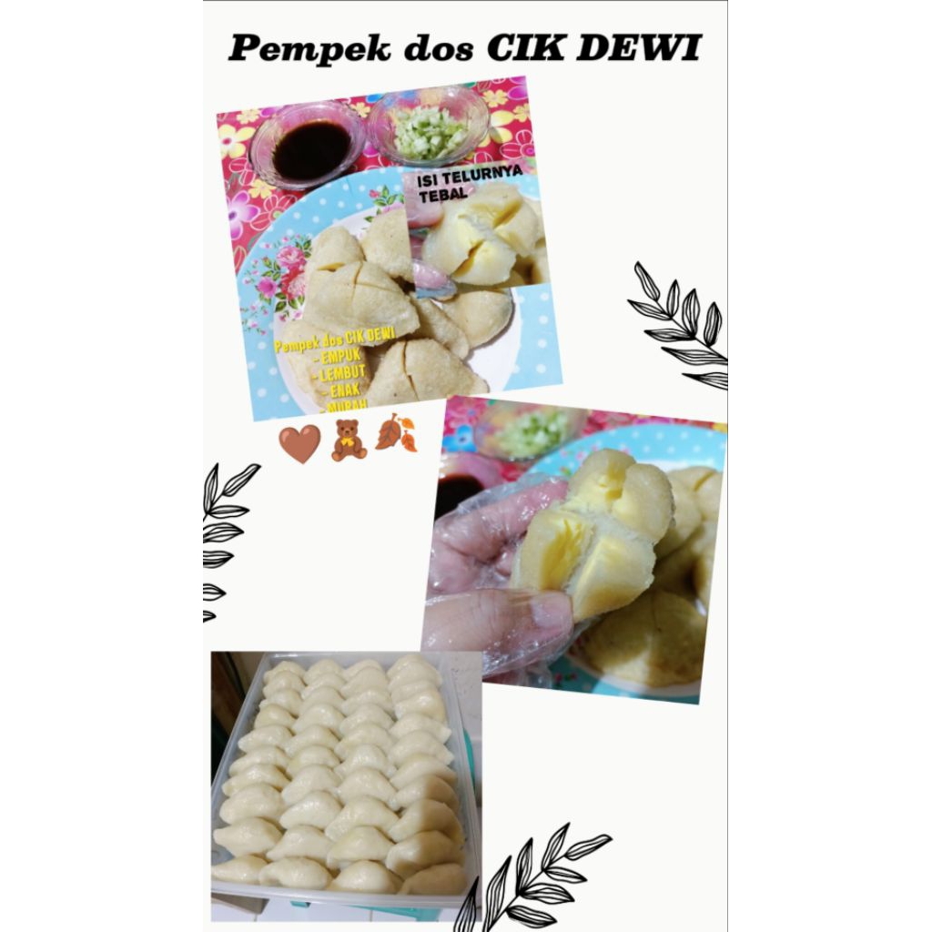 

Paket Telur pempek dos CIK Dewi isi 10pcs